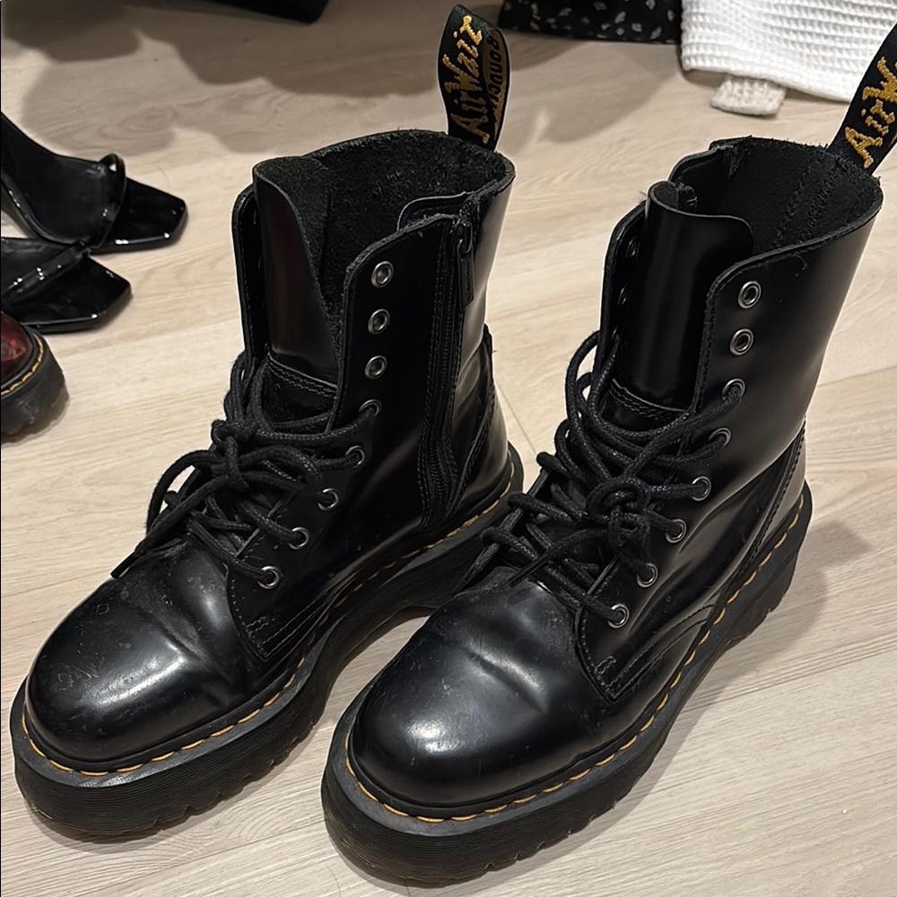 Dr. Martens Black Leather Boots